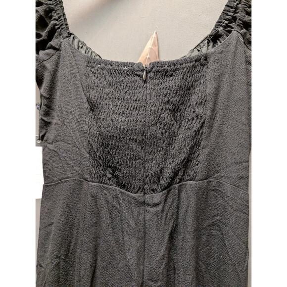 Bonjour Midi Dress ASTR The Label XS Peasant Elastic Back Panel button front - Picture 9 of 10